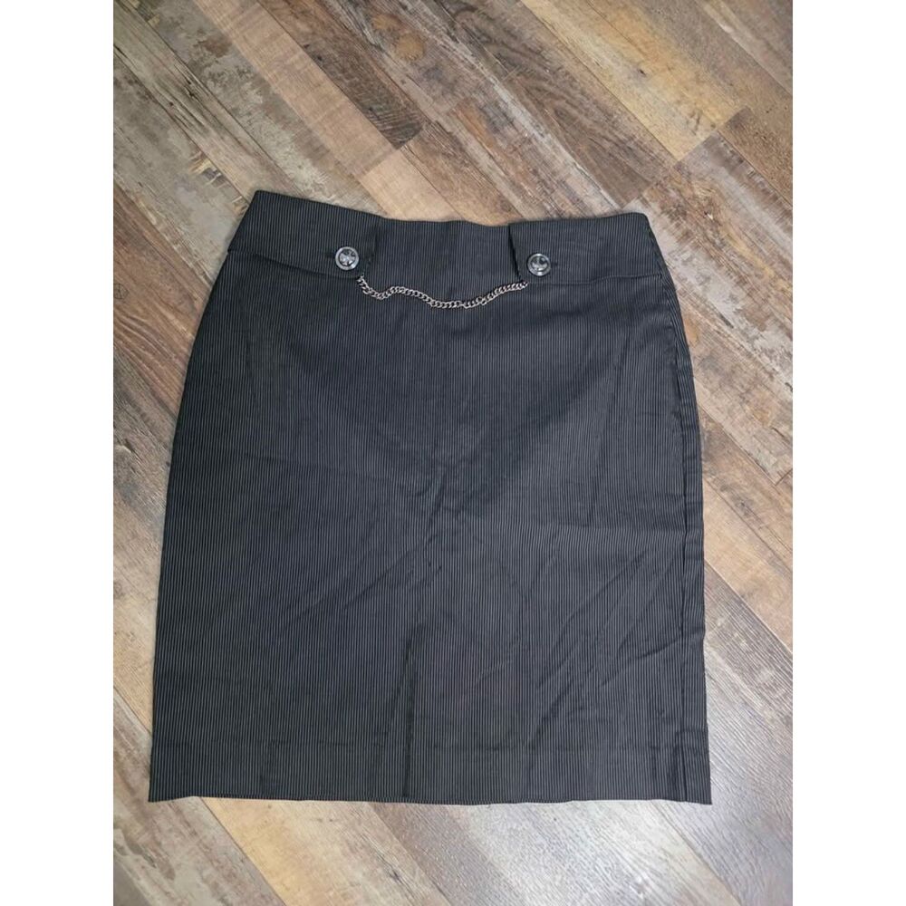 Harvé Benard Pinstripe Pencil Skirt Size 8